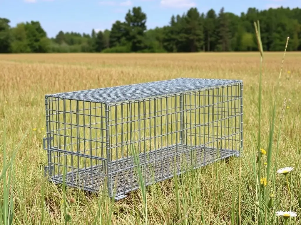 A photograph of a controlled trapping program targeting invasive species, demonstrating our commitment to managing nuisible species effectively.